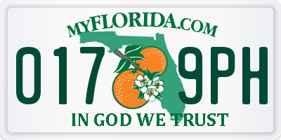 FL license plate 0179PH