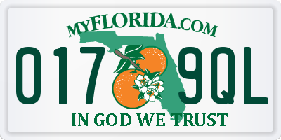 FL license plate 0179QL