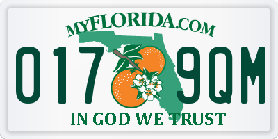 FL license plate 0179QM