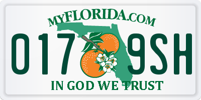 FL license plate 0179SH