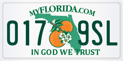 FL license plate 0179SL