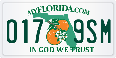 FL license plate 0179SM