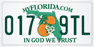 FL license plate 0179TL