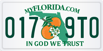 FL license plate 0179TO