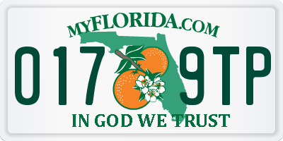 FL license plate 0179TP