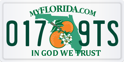 FL license plate 0179TS