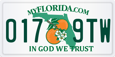 FL license plate 0179TW