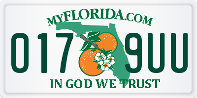 FL license plate 0179UU