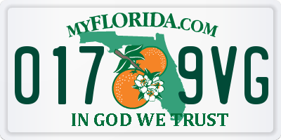 FL license plate 0179VG