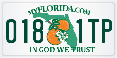 FL license plate 0181TP