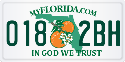 FL license plate 0182BH