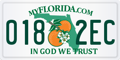 FL license plate 0182EC