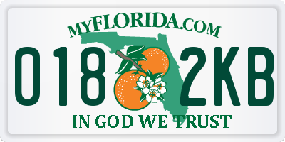 FL license plate 0182KB