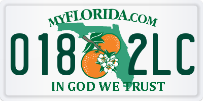 FL license plate 0182LC