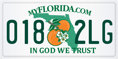 FL license plate 0182LG
