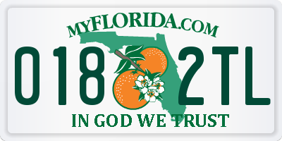 FL license plate 0182TL