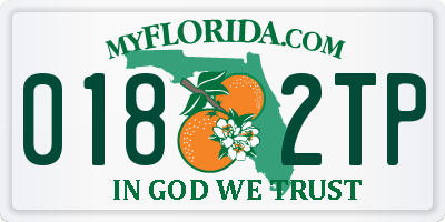 FL license plate 0182TP