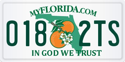 FL license plate 0182TS