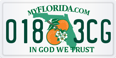 FL license plate 0183CG