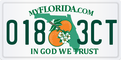 FL license plate 0183CT