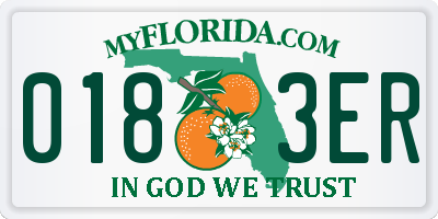 FL license plate 0183ER