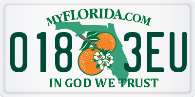 FL license plate 0183EU