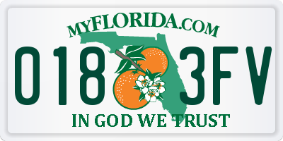 FL license plate 0183FV