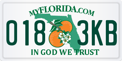 FL license plate 0183KB