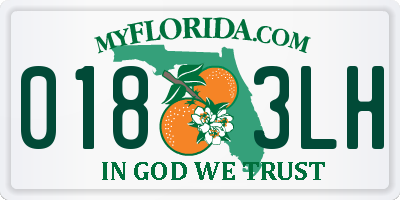 FL license plate 0183LH