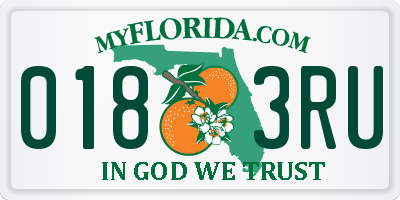 FL license plate 0183RU