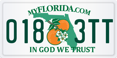 FL license plate 0183TT