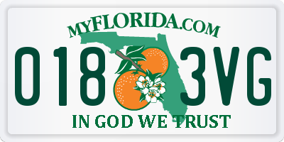 FL license plate 0183VG