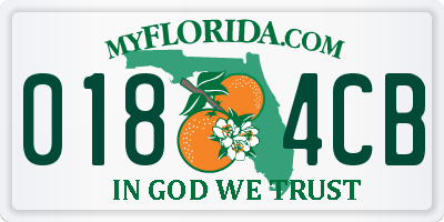 FL license plate 0184CB