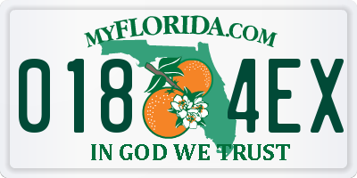 FL license plate 0184EX