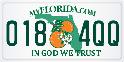 FL license plate 0184QQ