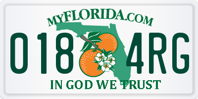 FL license plate 0184RG