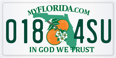 FL license plate 0184SU
