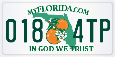 FL license plate 0184TP