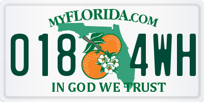 FL license plate 0184WH