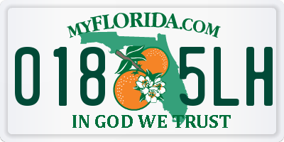 FL license plate 0185LH