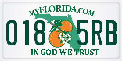 FL license plate 0185RB