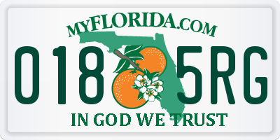 FL license plate 0185RG