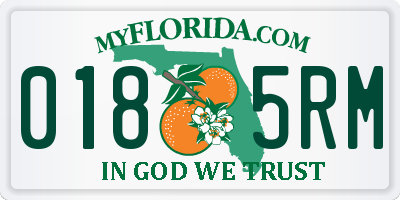FL license plate 0185RM