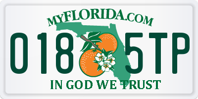 FL license plate 0185TP