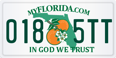 FL license plate 0185TT