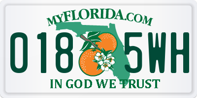 FL license plate 0185WH