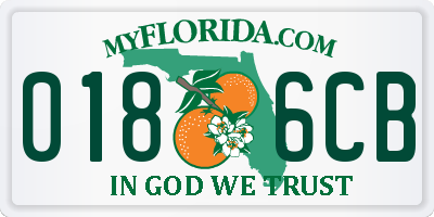 FL license plate 0186CB