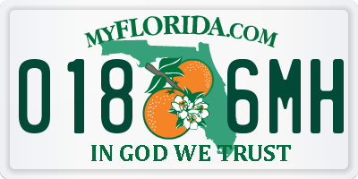 FL license plate 0186MH