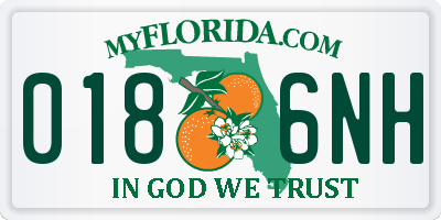FL license plate 0186NH