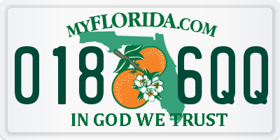 FL license plate 0186QQ